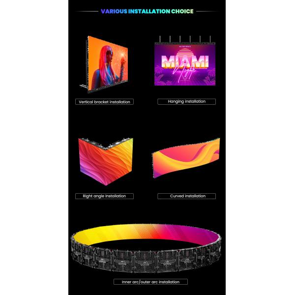 7680hz waterproof p1.56 p3.91 p2.6 p2.97 p2.604 p2.976 wall video stage rental led screen display