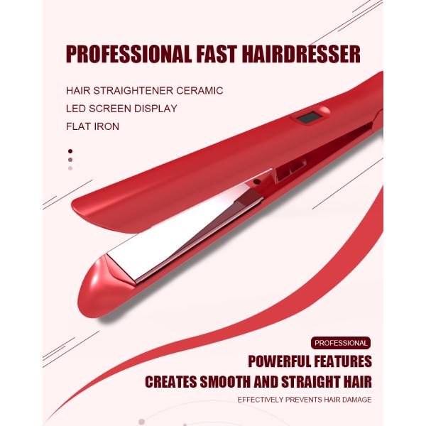 45W Ceramic Flat Iron Hair Straightener 3D Floating Titanium Plates
