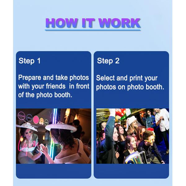 Party Selfie Mirror Photo Booth Touch Screen Magical Mirror With Photo