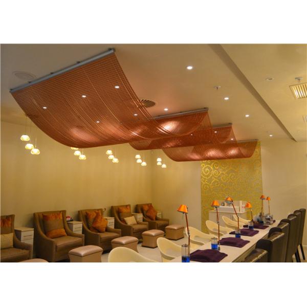 Gunmetal Aluminium Chain Link Fly Curtain For Partition Divider 12x24mm