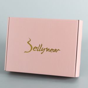 Buy cheap Luxury Pink Three Layer Corrugated Packaging Box Customized Logo Wholesale product