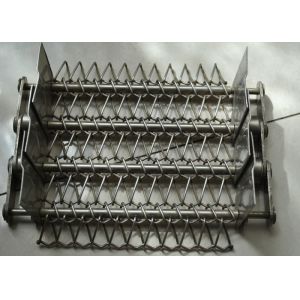 Buy cheap Baffle Food Professing 1.6M Chain Mesh Conveyor Belt product