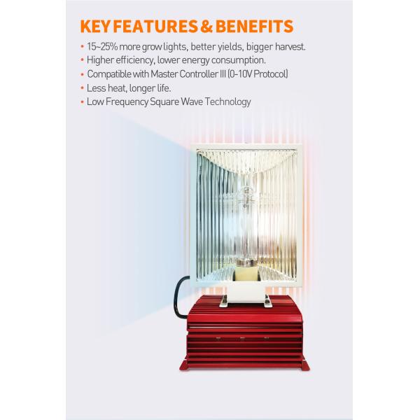 60hz 500w Full Spectrum Grow Lights Air Par Plus CMH 894μmol/s