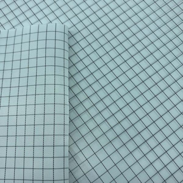 5mm Grid 98% Polyester 2% Carbon Fiber ESD Conductive Fabric