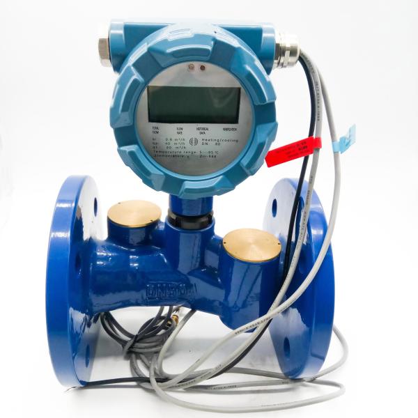 High Precision Display Dn40 Ultrasonic Heat Meter Horizontal Installation