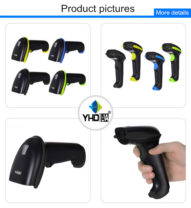 1D Wired Barcode Scanner Handheld Laser Bar Code Reader USB RS232 TTL Interface