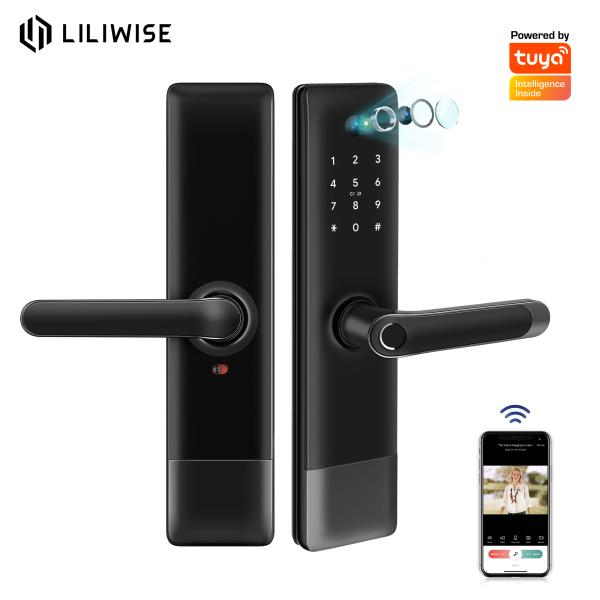 Tuya Smart Door Lock with Camera WiFi Bluetooth Fingerprint Access
