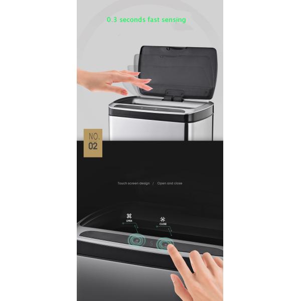 Compact Automatic Smart Waste Bins Smart Hand-free Electronic Kitchen Trash Can