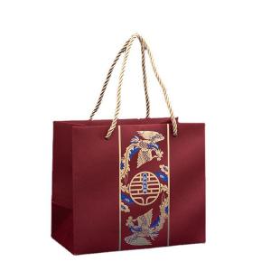 Buy cheap Gift Packaging Printed Paper Shopping Bag With Handles Rope Recyclable product