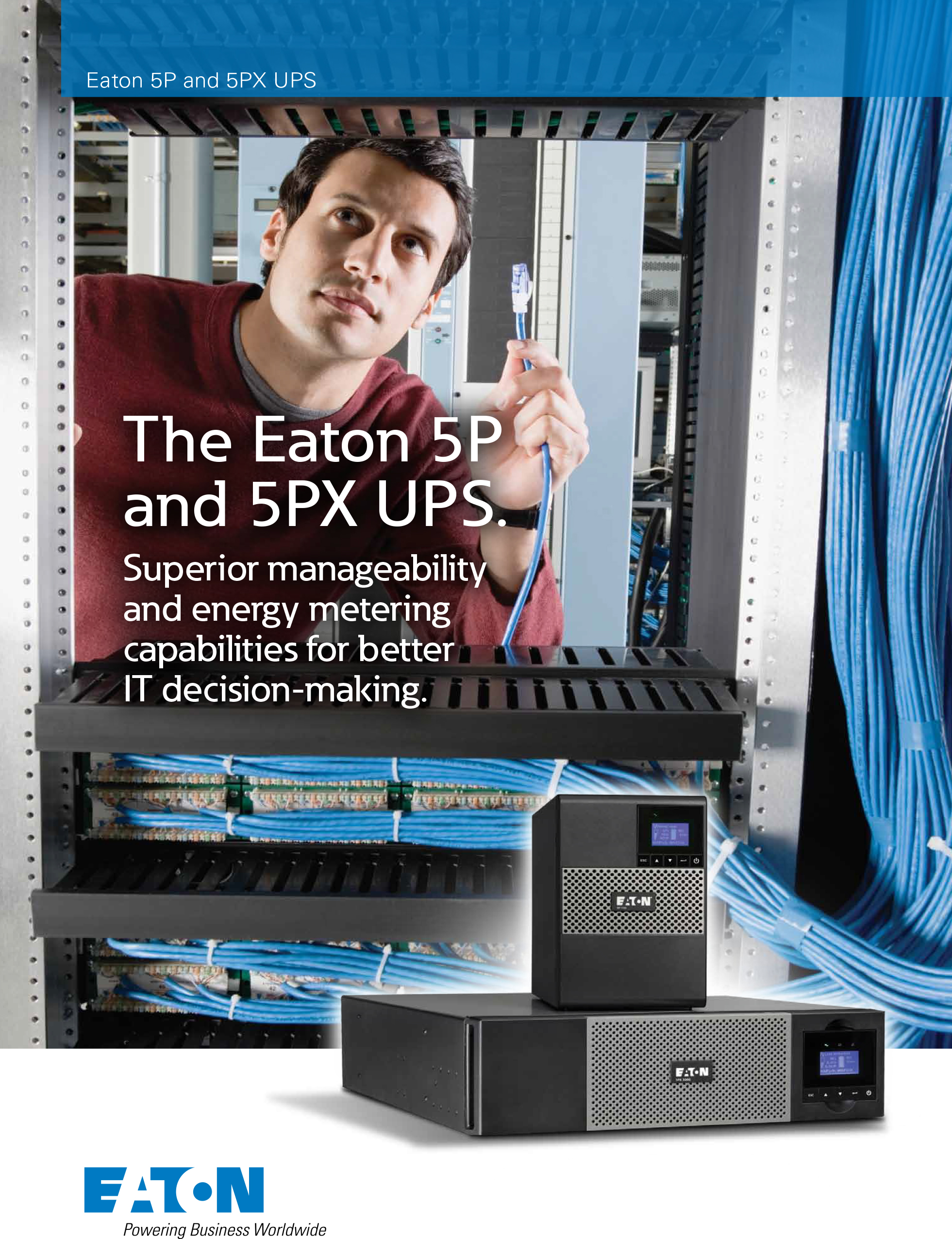 EATON UPS Brand 5P 1550VA 230V UPS 220V 230V 240V single phase Line-Interactive for Infrastructure, Industry and Healthcare