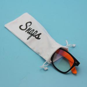 Microfiber Sunglasses Packaging Drawstring Bag Lightweight Eco Friendly