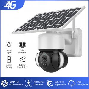 China Weatherproof Durable 4G Outdoor Camera Solar , Practical Solar Powered 4G CCTV Camera on sale