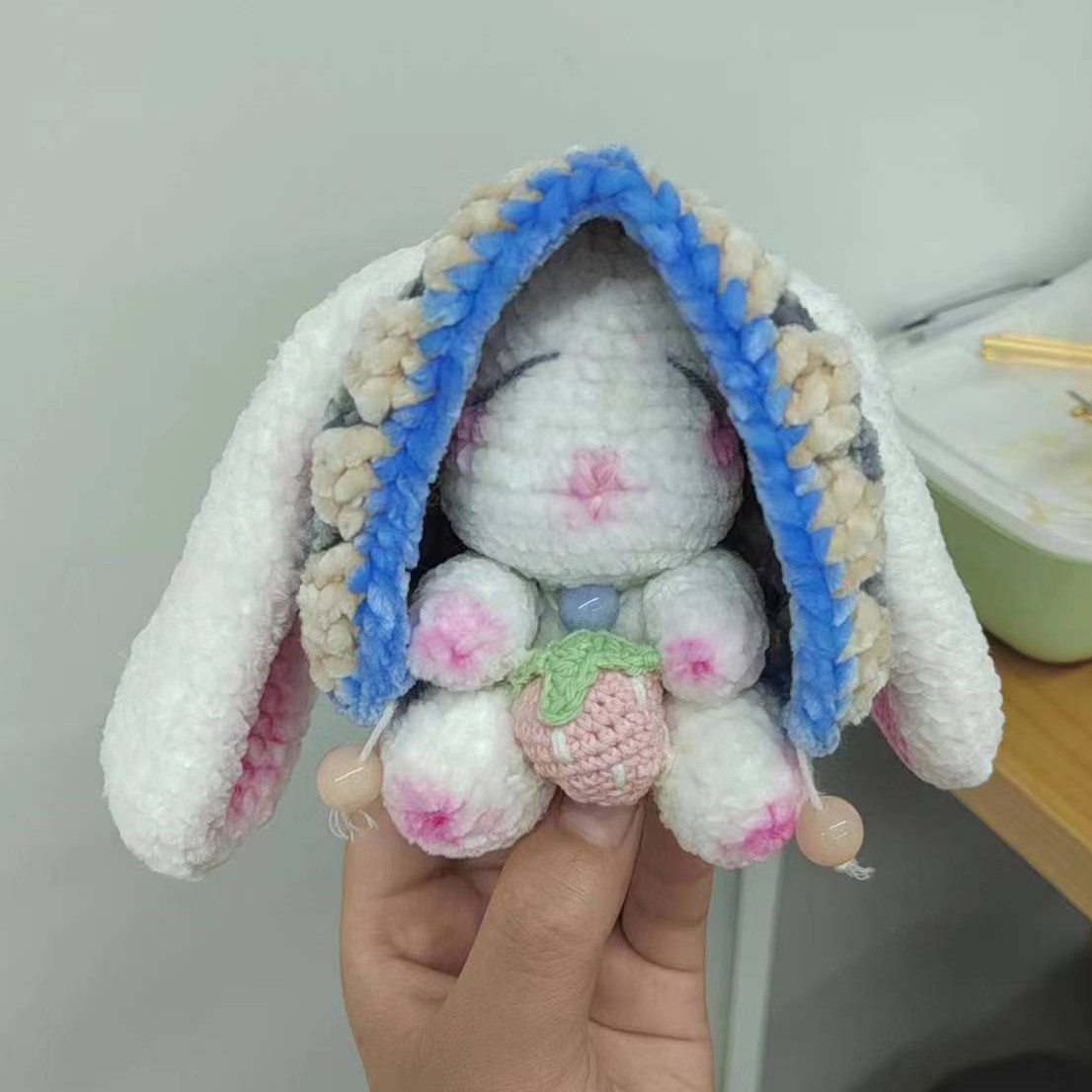 Beginners Crochet Kit for new year gift without necklace, Crochet Animal Kit, Polyester Fiber, Kit for Beginner