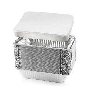 Buy cheap 1350ml Square Aluminum Food Container Blister Disposable Baking Tray product