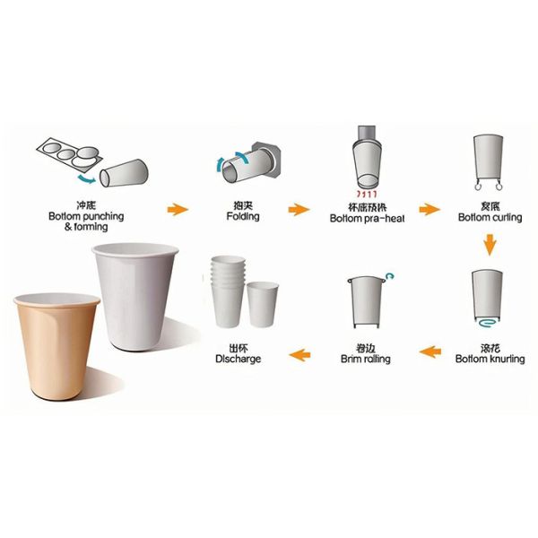 Servo Paper Cup Making Machine High Speed Automatic Cup Forming Machine Low Noise
