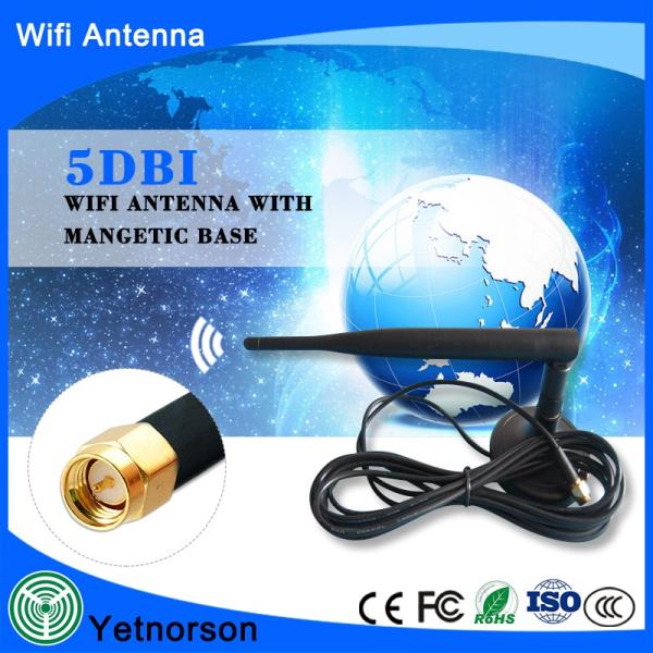 Long Distance Range 2km WiFi Antenna with 5dB Gain and 50Ω Input Impedance