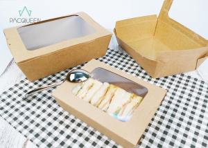 Buy cheap Compostable Carry Out Food Containers PLA Lined Flexo / Offset Printing product