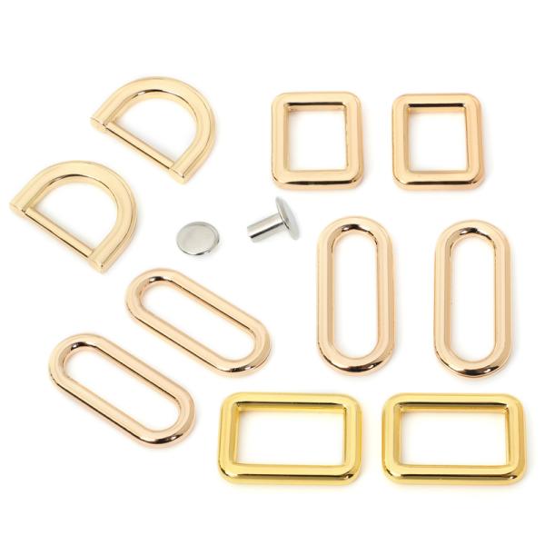 Alalamu D Shaped Handbag Rings Hardware Colorfast For Harnesses