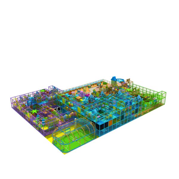 Large Scale Kids Indoor Playground Equipment With Multi Function Areas KP151216