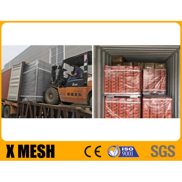 Hot Galvanized 60x150mm 3.2mm Temporary Metal Fence Panels With Pvc Feet