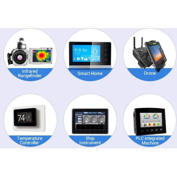 TN Transmissive 12 O'Clock Resistive LCD Display 7 Inch Touch Panel