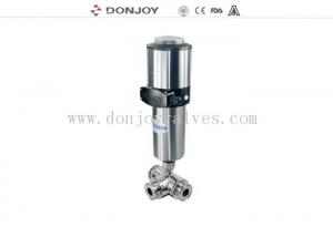 Buy cheap Pnuematic three link Sanitary Ball Valve with C-TOP / Positioner DC 24V , DN50 product