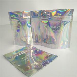 Buy cheap Stand Up Cosmetic Pouch Makeup Bag Fashion Clear Shinny Bag Pouch Holographic Hologram Cosmetic Bags product