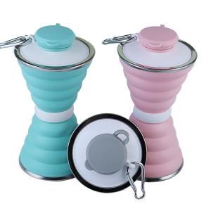Buy cheap OEM Folding Silicone Collapsible Water Bottles Customized 500ml product