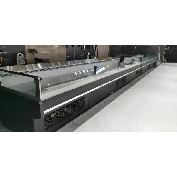 160L Meat Freezer Showcase Butchery No Door Display Fridge Frost - Free