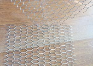 China 25mm Thick Diamond Mesh Metal Sheet Aluminum Wire Netting Iron Stretched on sale