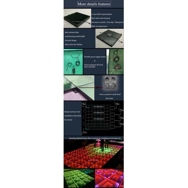 Mirror LED Dance Floor Packages Event Wedding 3D Optical Illusions Dancing Floor