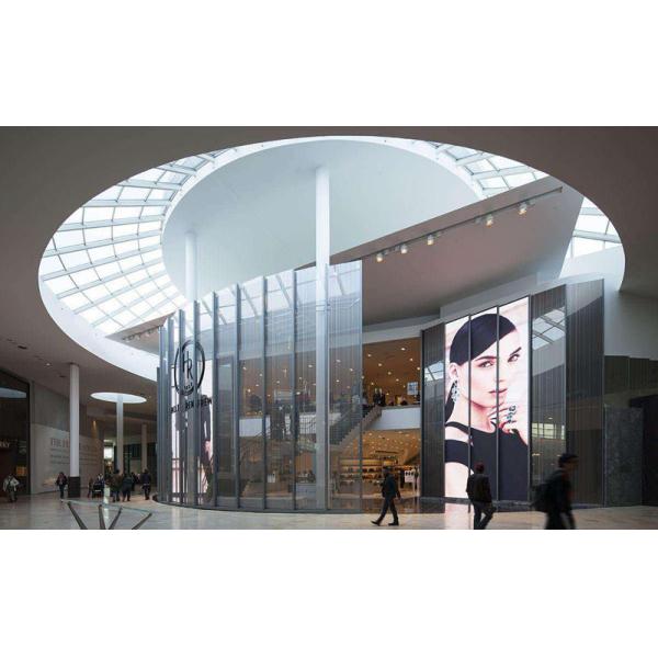 IP42 Rated P4mm Fixed Installation Transparent LED Display For Landmark Buildings