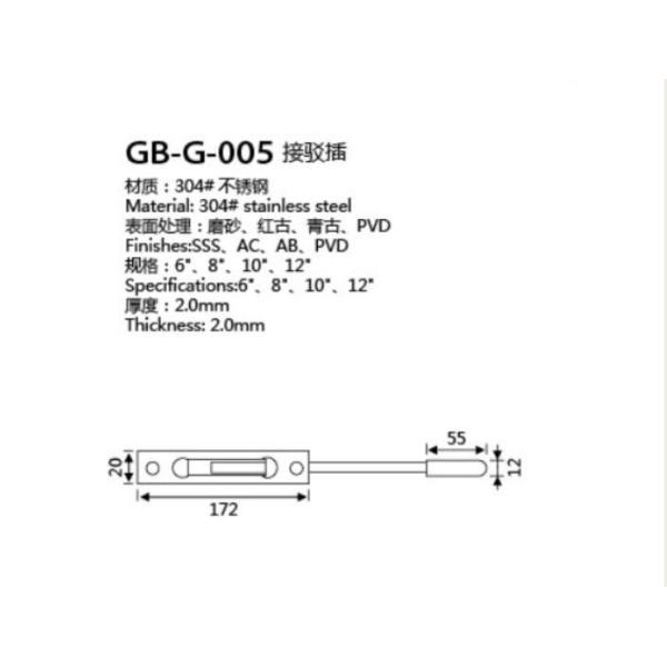 High Precision Lever Action Flush Bolt Customized Size Good Surface Finished Processing