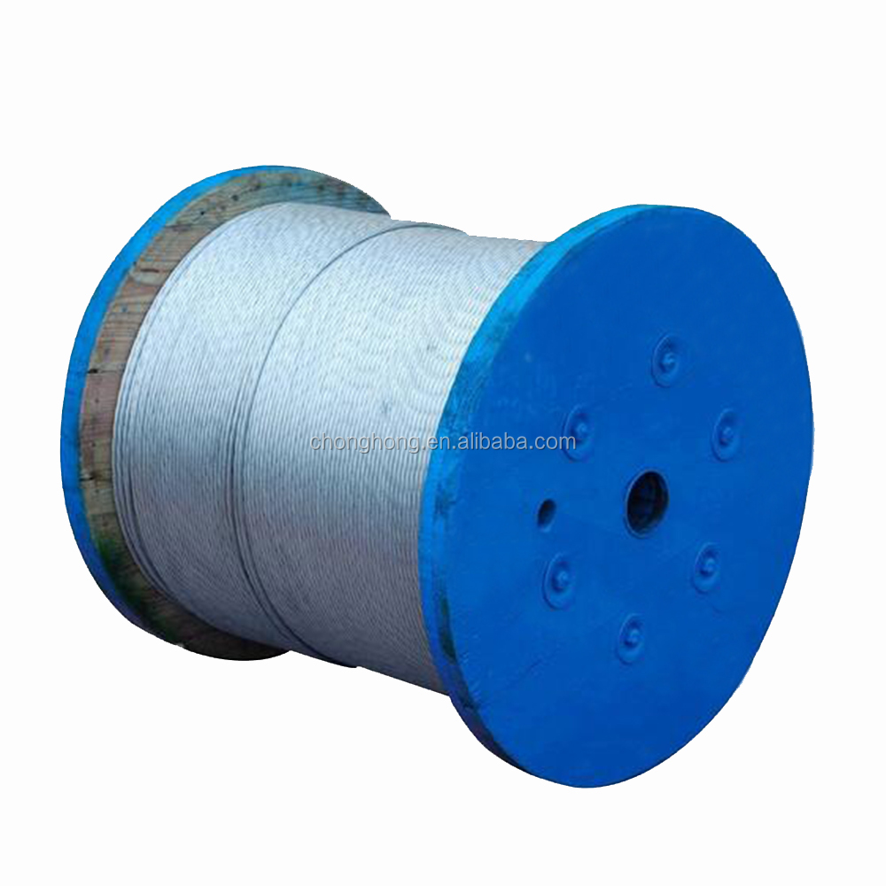 1/8" to 5/8" ASTM A 475 Standard Stay Wire 1x19/1x7 Galvanized Steel Wire Strand for Construction Materials and Projects