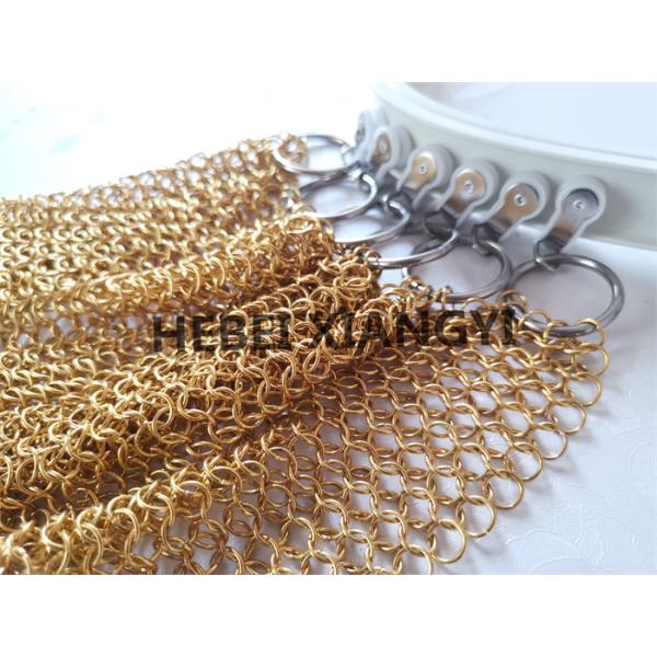 Chain Mail Weave Ring Mesh Curtain Stainless Steel Ceiling Treatment Decoration