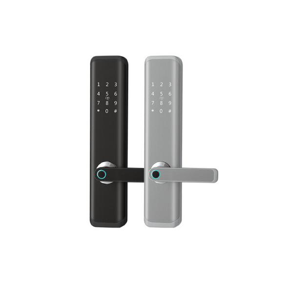 LED Fingerprint Scanner Door Lock Wake - Up Screen APP Remote Control For Airbnb Apartment