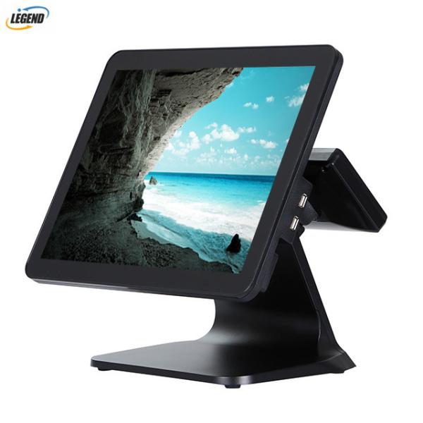 Intel Cerelon I5 CPU Computerized Point Of Sale System 15'' Touch Screen Black Color