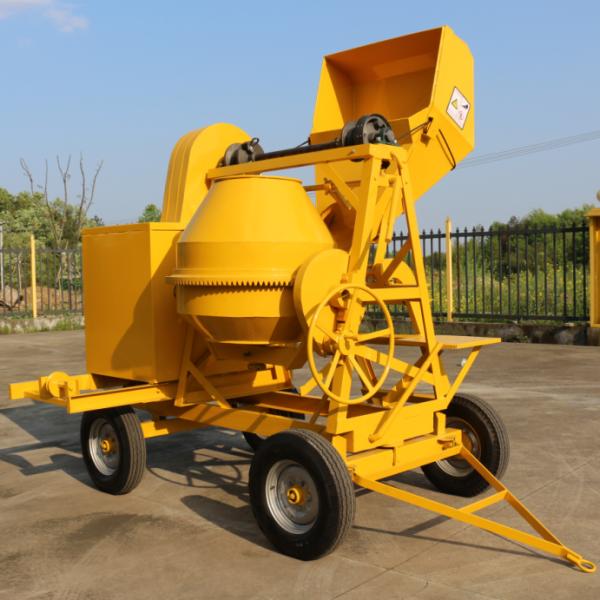 300L Engineering Construction Machinery Small Mobile Shelf Load Streel Drum Concrete Mixer