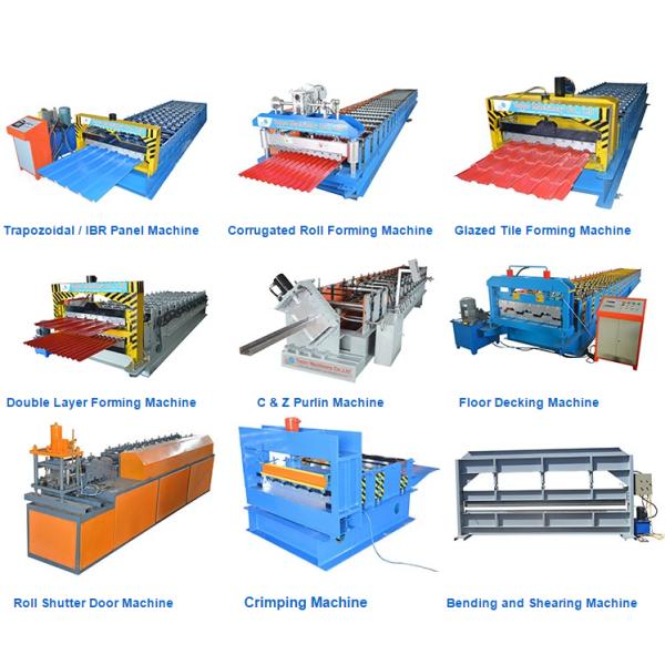 Automatic Glazed Tile Roll Forming Machine With 2.5 Ton Capacity Decoiler