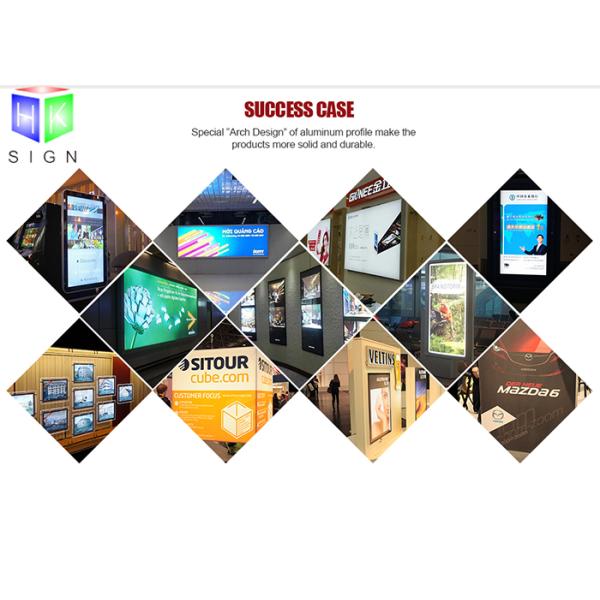 CE Picture Frame LED Menu Board , Illuminated Menu Boxes For Restaurants