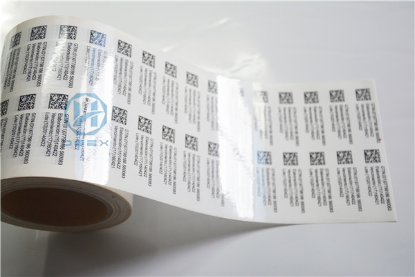 Die Cut Transparent Self Adhesive Tamper Evident Security Labels For Plastic Carton
