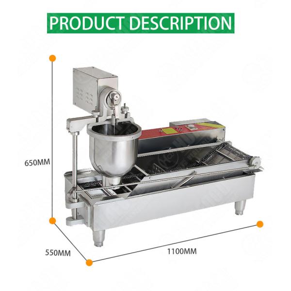 Automatic Big Gas Donuts Fryer 400Kg/H Donut Maker Machine