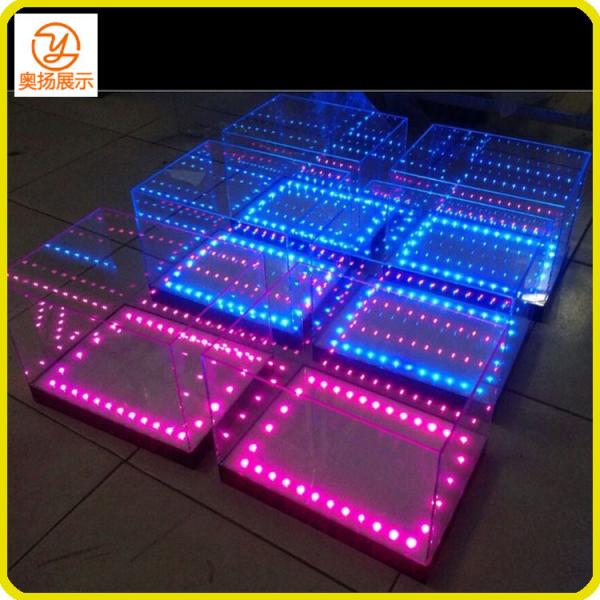 New design customized LED acrylic ice bucket for the wine in the pub