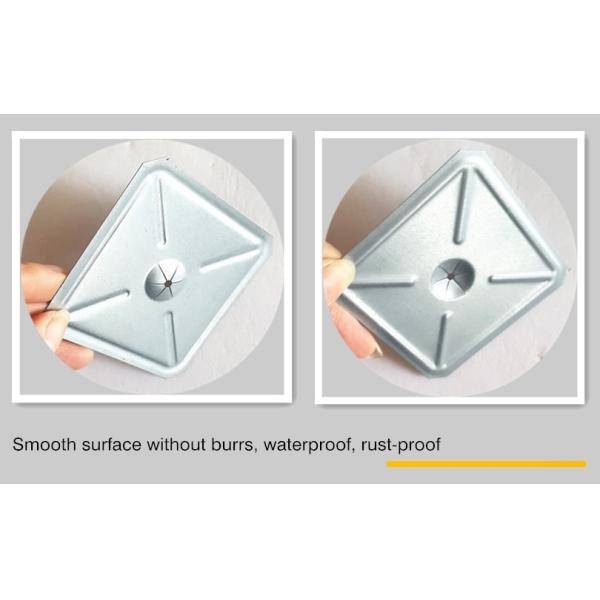 63.5mm Square Insulation Clip Ss304 Self Locking Washer Fix Insulation Pin