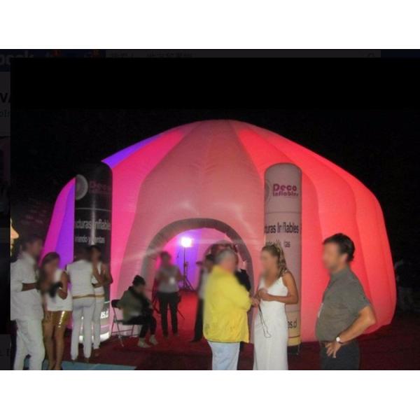 8m Lighting Inflatable Dome Tent for Promotion Show with Light