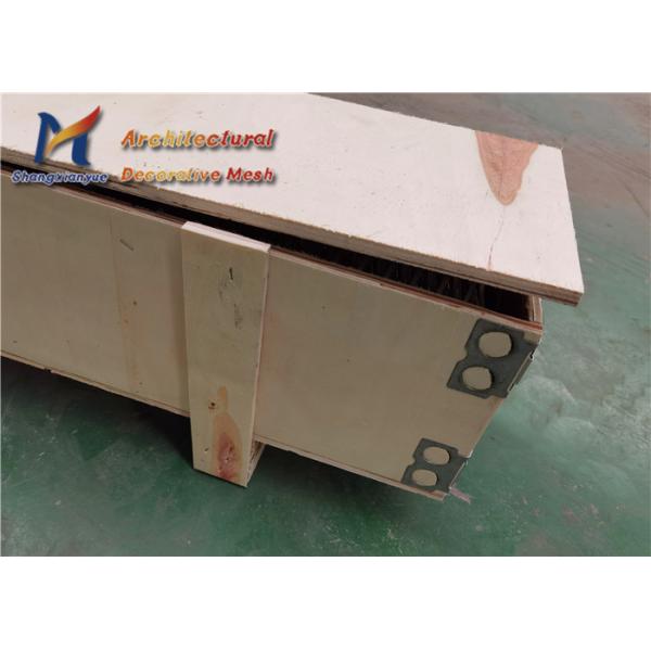 Gold 304 Stainless Steel Mesh Screen 10mm Lock Crimp Wire Mesh