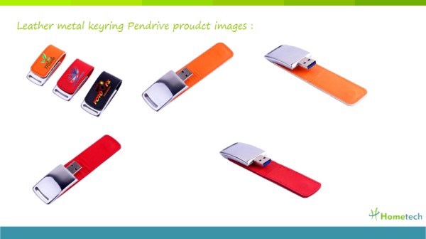 Customer Logo Leather USB Memory Stick Flash Drive Pendrive 16GB 32GB 64GB