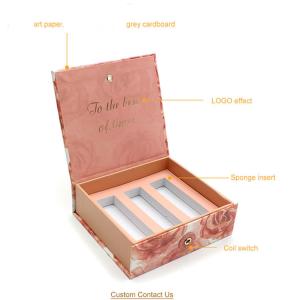 Cosmetic Perfume Bottle Rigid Boxes Custom Logo Packaging Material