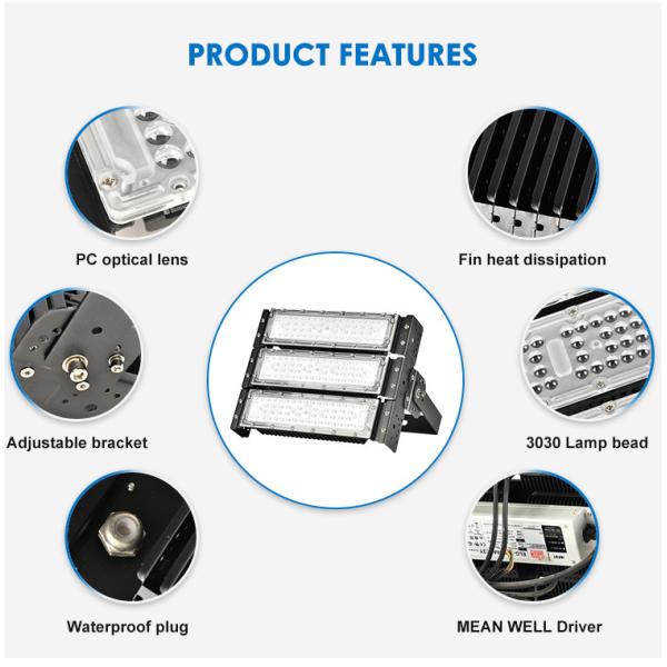 50w-600w Outdoor LED Modular Flood Light IP65 Customized