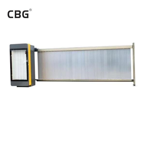 Business Building Toll Parking Lot Barrier Gate With Insulation And Flap Advertising